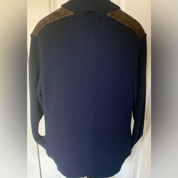 Paul & Shark Yachting Wool / Goatskin Sweater Size L NWT - Picture 5 of 15